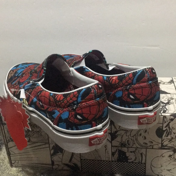Vans x Marvel Spiderman Classic Slip Womens Shoes - Picture 6 of 7